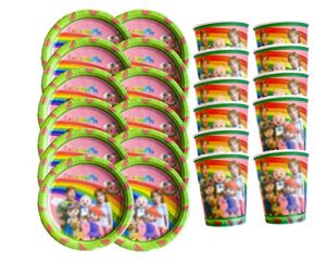 16pcs children coco & melon party tableware decoration, girl party