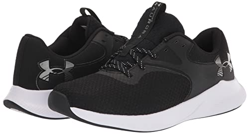 Under Armour Women's Charged Aurora 2 Cross Trainer, Black (001)/Metallic Warm Silver, 7