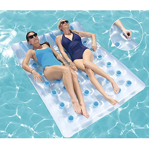 Gcxzb Swimming Ring Beach Water Inflatable Loungers Floating Row, Swimming Pool Float Inflatable Toy Adult & Child Floating Bed Water Recreation Chair