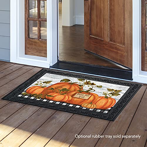 Briarwood Lane Happy Fall Y'all Pumpkins Primitive Doormat Autumn Indoor Outdoor 30" x 18"