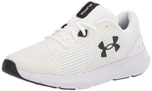 under armour women's ua w surge 3, ultra-responsive running shoes for women, lightweight and breathable gym shoes, women's trainers with superior cushioning white/black