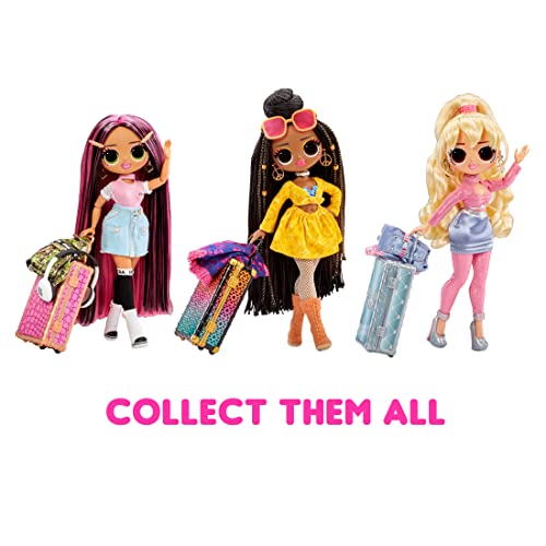 LOL Surprise OMG World Travel™ Fly Gurl Fashion Doll with 15 Surprises Including Fashion Outfit, Accessories and Reusable Playset – Great Gift for Girls Ages 4+