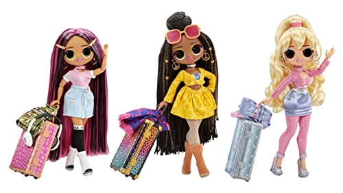 LOL Surprise OMG World Travel™ Fly Gurl Fashion Doll with 15 Surprises Including Fashion Outfit, Accessories and Reusable Playset – Great Gift for Girls Ages 4+