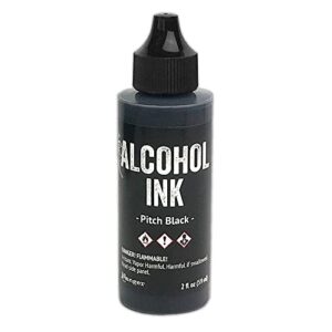 tim holtz alcohol ink - pitch black 2 oz.