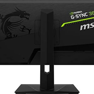 MSI Oculux NXG253R, 25" Gaming Monitor, 1920 x 1080 (FHD), Rapid IPS, 1ms, 360Hz, G-Sync, HDMI, Displayport, Tilt, Swivel, Height Adjustable, Pivot