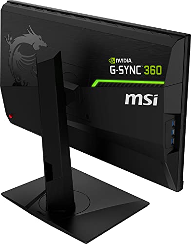 MSI Oculux NXG253R, 25" Gaming Monitor, 1920 x 1080 (FHD), Rapid IPS, 1ms, 360Hz, G-Sync, HDMI, Displayport, Tilt, Swivel, Height Adjustable, Pivot