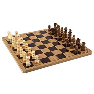 Classic Wooden Board Games, Great for Prizes, 10" (10" Wooden Chess)