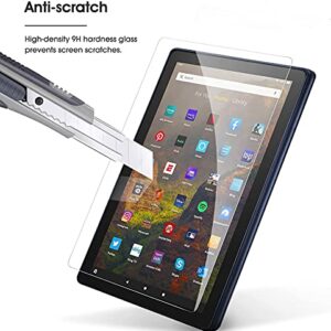 [2 Pack]-TiKeDa Screen Protector for Amazon Kindle Fire HD 10 2021 Tablet /Fire HD 10 Plus/Fire HD 10 Kids/Fire HD 10 Kids Pro Tablet [2021 Release 11th Generation 10.1inch]Tempered Glass High Definition