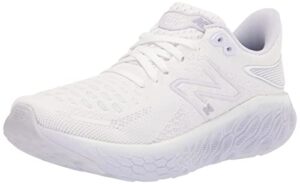 new balance women's fresh foam x 1080 v12 running shoe, white/libra/violet haze, 8.5