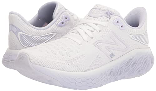 New Balance Women's Fresh Foam X 1080 V12 Running Shoe, White/Libra/Violet Haze, 8.5