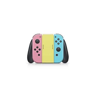 Tacky design Solid Classic Pastel skin Compatible with Nintendo Switch, Colorwave Vinyl 3m styicker Color Blocking Full cover