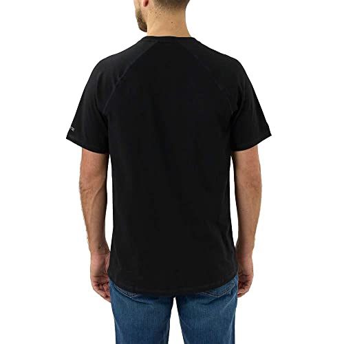 Carhartt Men's Force Relaxed Fit Midweight Short-Sleeve Pocket T-Shirt, Black, Large