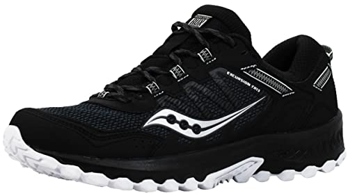 Saucony Women's Versafoam Excursion Tr13 Trail Running Shoe, Black/White, 8