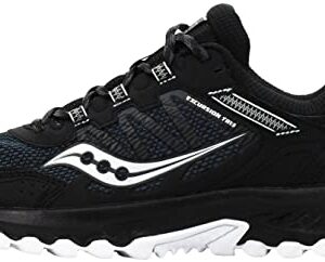 Saucony Women's Versafoam Excursion Tr13 Trail Running Shoe, Black/White, 8