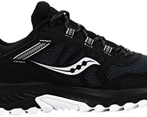 Saucony Women's Versafoam Excursion Tr13 Trail Running Shoe, Black/White, 8