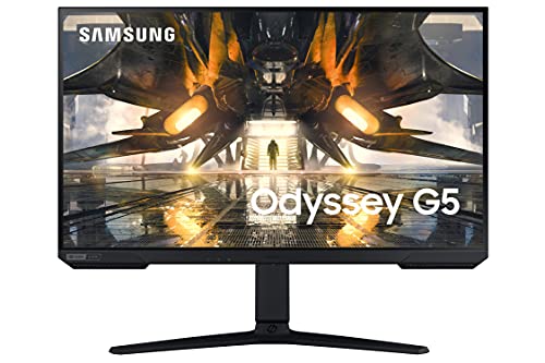 SAMSUNG G50A Gaming Monitor, 27 Inch 4K, Ultrawide, QHD, 165hz, HDR10, G-Sync (LS27AG500PNXZA)