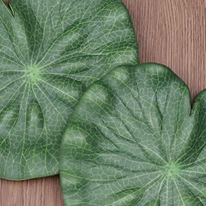 PRETYZOOM 10pcs Artificial Lily Pads Simulation Foam Lotus Leaf Floating Lily Pads for Fish Tank Pond Pool Decor (15cm)