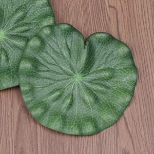 PRETYZOOM 10pcs Artificial Lily Pads Simulation Foam Lotus Leaf Floating Lily Pads for Fish Tank Pond Pool Decor (15cm)