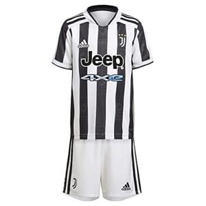 adidas soccer juventus 21/22 toddler home kit (3t) white/black