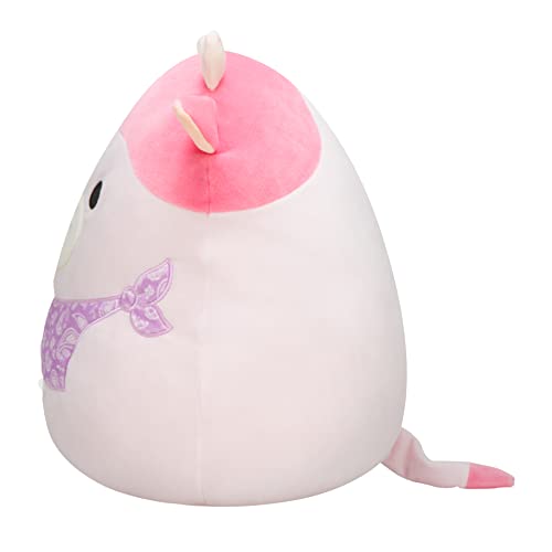 Squishmallows Original 14-Inch Reshma Light Pink Cow with Purple Bandana - Large Ultrasoft Official Jazwares Plush