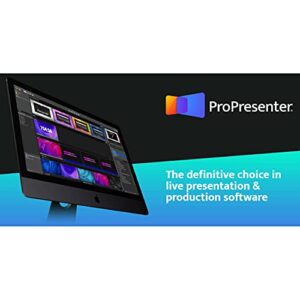 RenewedVision Propresenter 7 Live Presentation & Production Software for Windows/ macOS [Download Card]