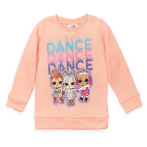 l.o.l. surprise! beats dancebot stardust queen big girls fleece sweatshirt pink 18-20