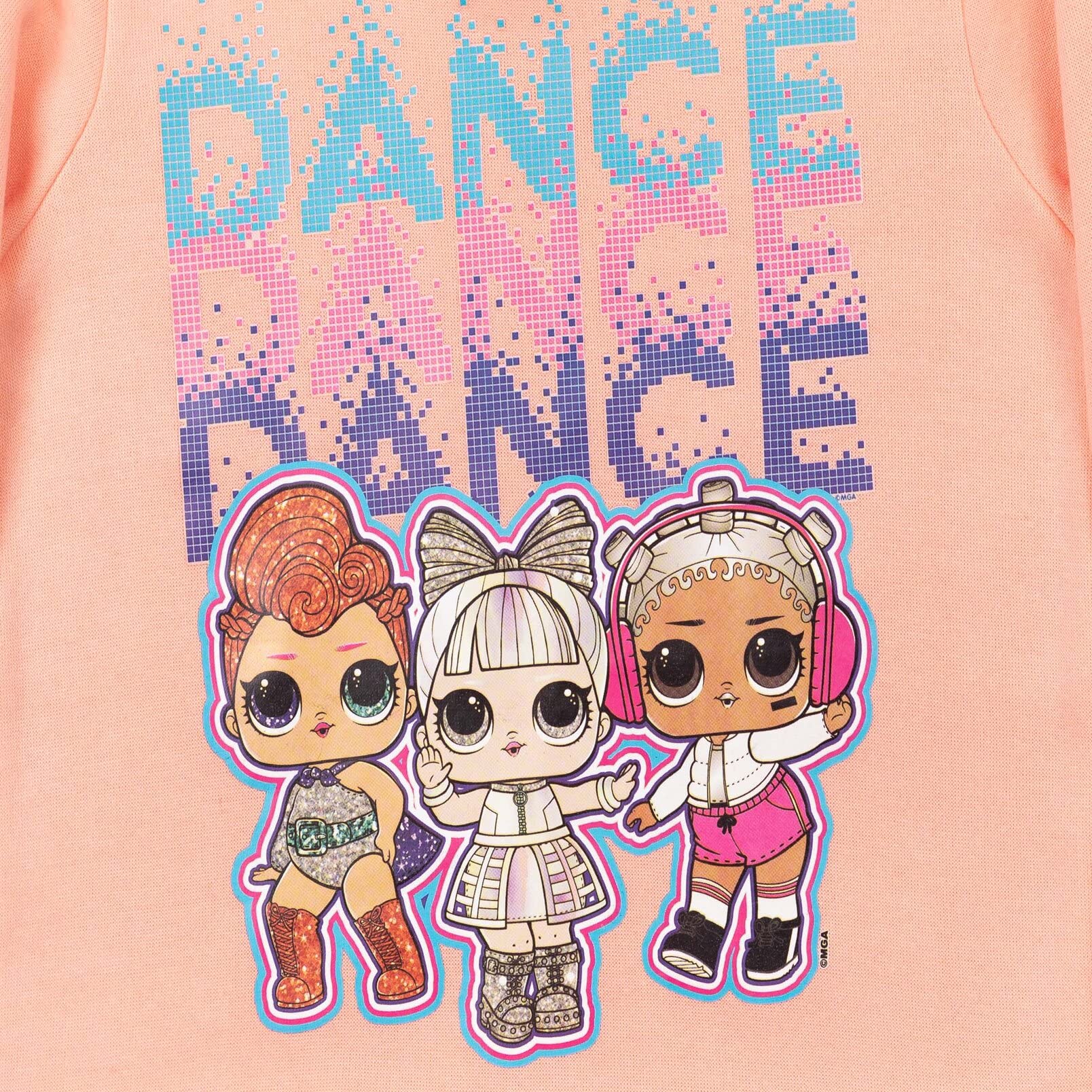 L.O.L. Surprise! Beats Dancebot Stardust Queen Big Girls Fleece Sweatshirt Pink 18-20