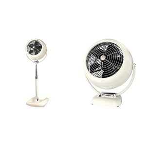 vornado vfan sr. pedestal vintage air circulator fan, vintage white & vfan sr. vintage air circulator fan, vintage white