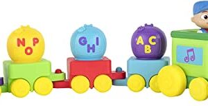 CoComelon Musical Alphabet Train with JJ-Features Alphabet Train with Music,Sounds & Phrases-4 Alphabet Wagons,1 JJ Conductor Figure-Plays Clips of ‘ABC Song’-Toys for Kids and Preschoolers