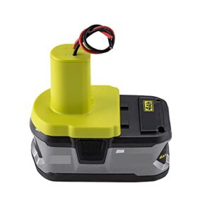 Power Wheels Adapter for Ryobi 18V P108 P107 P102 Battery Dock Power Connector Rc car Rc Truck 12 Gauge Robotics