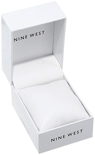 NINE WEST Women's Japanese Quartz Dress Watch with Stainless Steel Strap, Gold, 18 (Model: NW/2090CHGB)