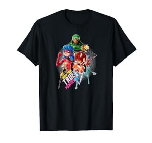 miraculous collection ladybug and all heroez true powers t-shirt