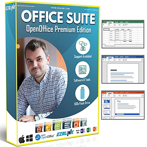 Office Suite 2023 Home & Student Premium | Open Word Processor, Spreadsheet, Presentation, Accounting, and Professional Software for Mac & Windows PC