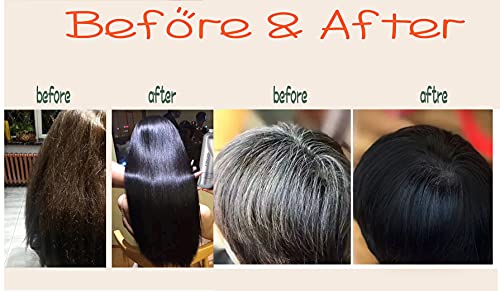 Black Hair Dye YIZHONG ​Hair Dye Shampoo Women Men Semi Permanent Hair Color For Gray Hair Coverage Shampoo For Color Treated Hair Natural Instincts Hair Color Depositing Shampoo (Natural Black)
