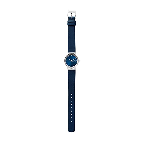 Skagen Women's Freja Two-Hand Blue Eco Leather Watch (Model: SKW3007)