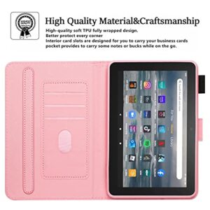 All-New Amazon Fire HD 10 & 10 Plus Case (Only Compatible with 11th Generation, 2021 Release), Not Suitable for 7th/5th Fire 10, Premium PU Leather Stand Cover with Smart Auto Wake/Sleep, Butterfly
