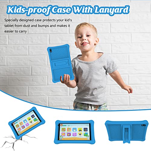 Kids Tablet, 7 inch Androrid 11 Toddler Tablet for Kids 2GB RAM 32GB ROM Tablets, Google Certificated, Bluetooth, WiFi, Dual Camera, Parental Control Tablet with Case, Tablet for Learning, Games- Blue