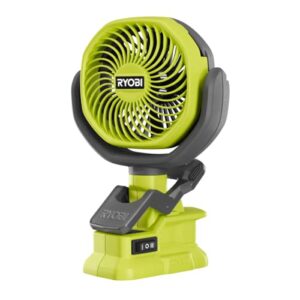 ryobi 18v one+ cordless 4 in clamp fan (tool only)