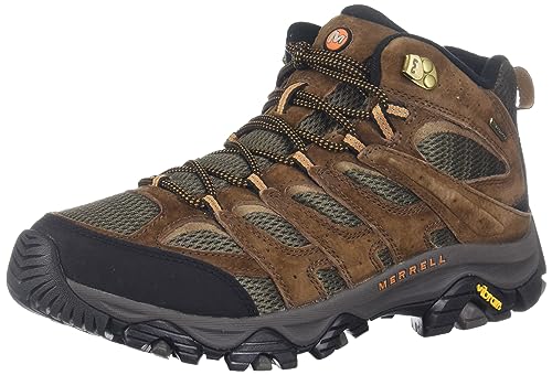 Merrell Men's Moab 3 Mid Waterproof Hiking Boot, Earth, 12