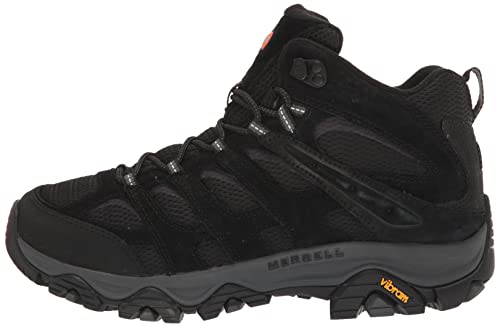 Merrell Men's Moab 3 Mid Hiking Boot, Black Night, 11