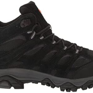 Merrell Men's Moab 3 Mid Hiking Boot, Black Night, 11