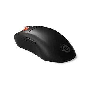 SteelSeries Prime Wireless FPS Gaming Mouse with Magnetic Optical Switches and 5 Programmable Buttons – USB-C – 18,000 CPI TrueMove Air Optical Sensor – Prism RGB Lighting - Black (Renewed)