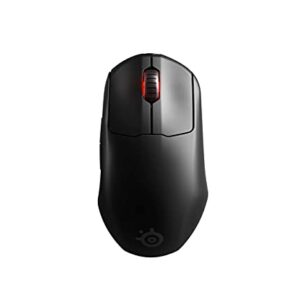 SteelSeries Prime Wireless FPS Gaming Mouse with Magnetic Optical Switches and 5 Programmable Buttons – USB-C – 18,000 CPI TrueMove Air Optical Sensor – Prism RGB Lighting - Black (Renewed)