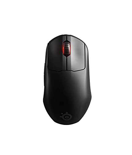 SteelSeries Prime Wireless FPS Gaming Mouse with Magnetic Optical Switches and 5 Programmable Buttons – USB-C – 18,000 CPI TrueMove Air Optical Sensor – Prism RGB Lighting - Black (Renewed)