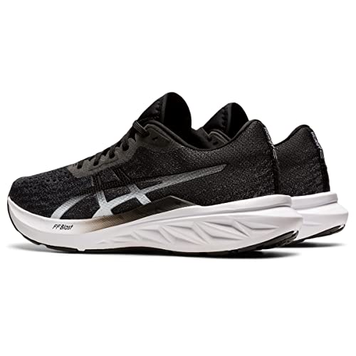 ASICS Women's DYNABLAST 2 Running Shoes, 8.5, Black/White