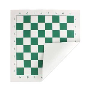 Andux Chess Game Set Chess Pieces and Rollable Board XQTZ-01 (Green,35x35cm)