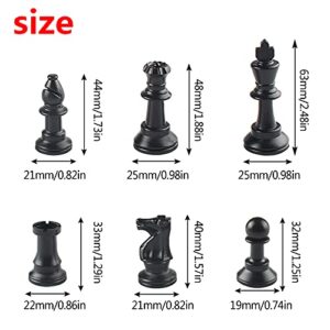 Andux Chess Game Set Chess Pieces and Rollable Board XQTZ-01 (Green,35x35cm)