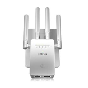 2023 upgraded wifi extender signal booster for home - up to 9956 sq.ft coverage - long range wireless internet repeater and signal amplifier with ethernet port - 1 tap setup, 5 modes, 40+ devices