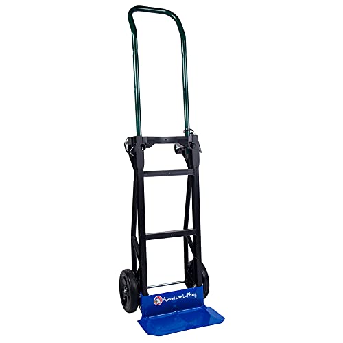 American Lifting 400 lb Capacity Ultra Lightweight Super Strong Nylon Convertible Hand Truck & Dolly