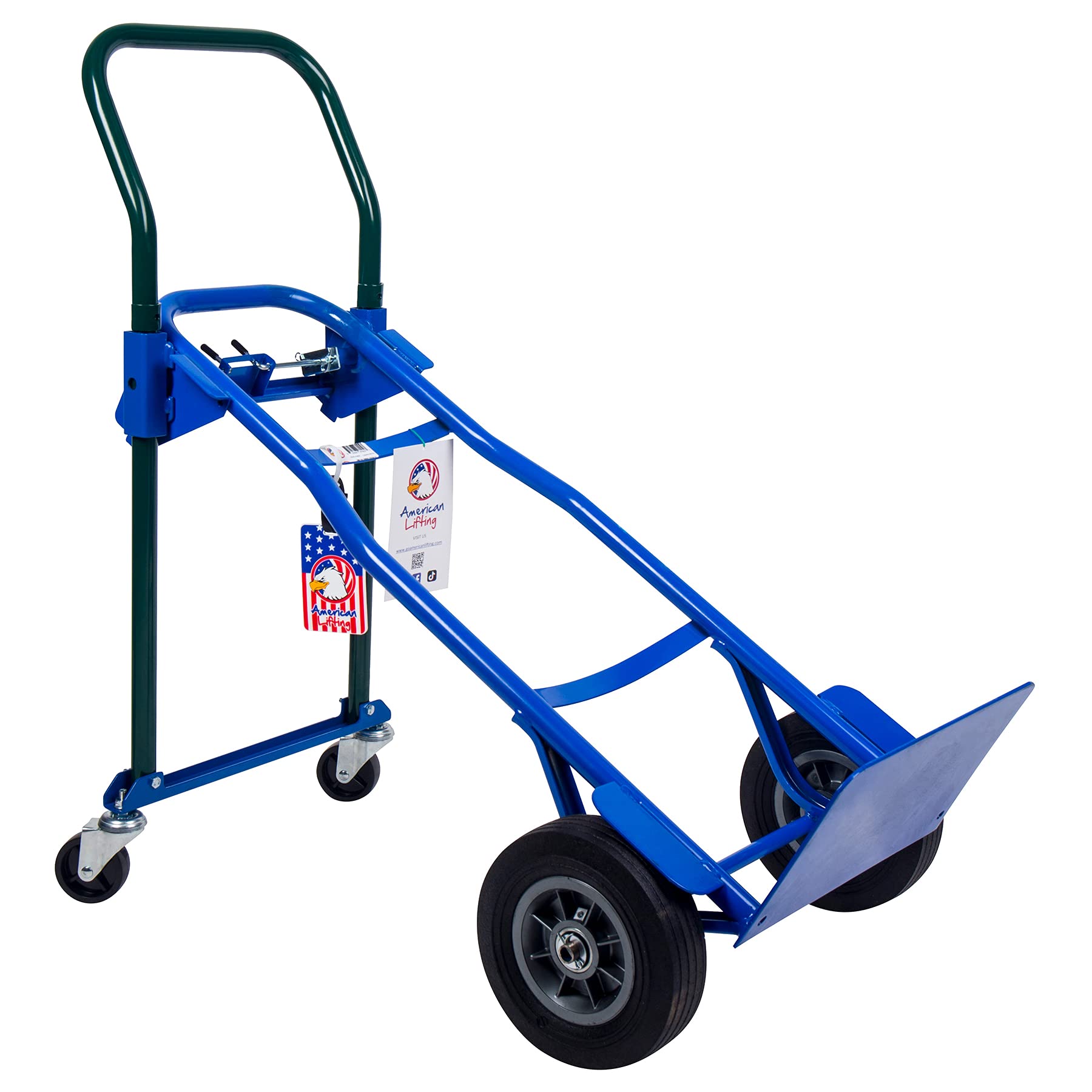 American Lifting Multi-Position Incline 600 lb Capacity Steel Hand Truck, Dolly and Cart